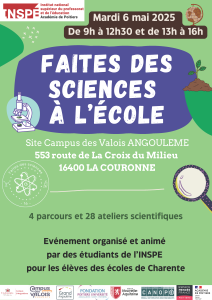 Affiche officiel de la faites des sciences 2025