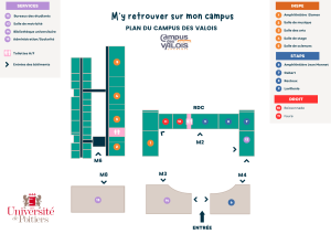 Plan officiel du campus des Valois