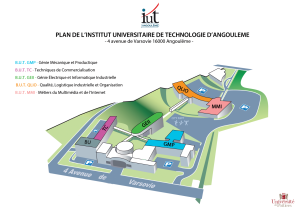 Plan officiel de l'IUT d'Angoulême